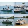 Bimini Top with Support Poles | Resistant, Boat Canopy Metal Frame, for Inflatable Boats