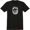 Spitfire Wheels Bighead Smoke Unisex T-shirt Liten Vintage Designkläder Mjuk Bekväm Mode Streetwear Lätt