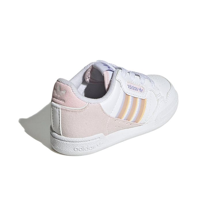 Adidas Originals Continental 80 Fashion Comfortable Non-Slip Durable Low-Top Walking Shoes Baby Shoes White Beige Green GY8140