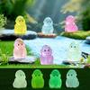 6Pcs Luminous Gorilla Mini Animal Fluorescent Figure Miniature Figurines Fairy Garden Ornament Diy Home Decor Accessories