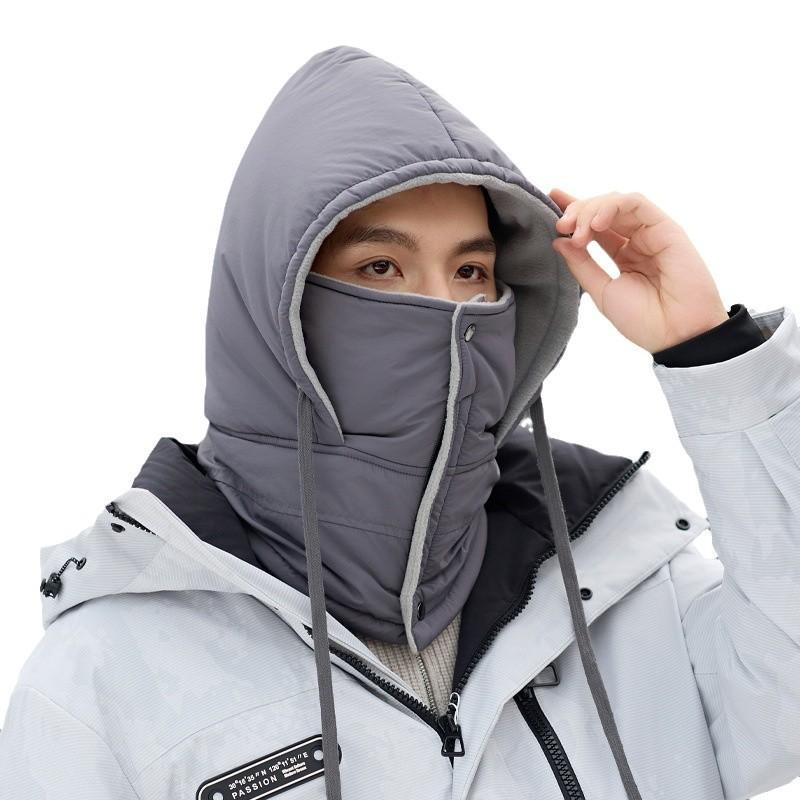 New Bike Hat Scarf Integrated Women's Winter Outdoor Warm Windproof Cold Pullover Lei Feng Hat Men