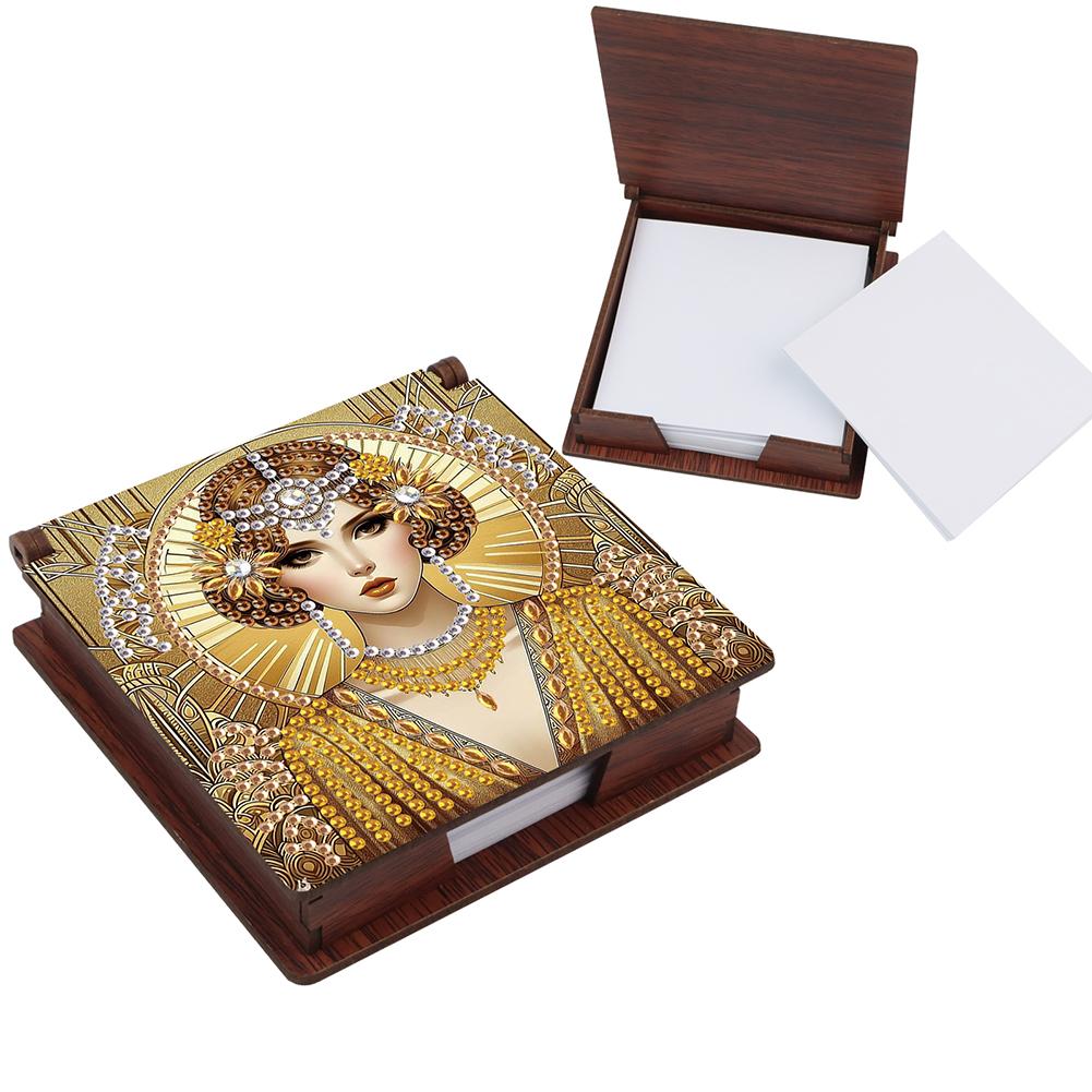 High Heels Diamond Art Note Box Contains 160 Sheets of Paper Gem Art Sticky Note Holder Gem Painting Memo Pad Holder Mosaic Kit