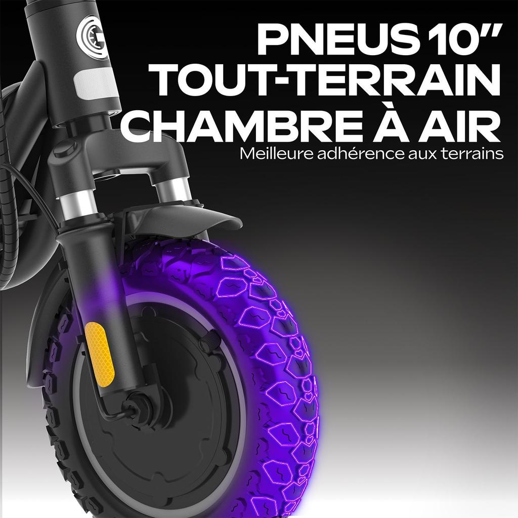Elektroroller - URBANGLIDE - 100 EVO - 450 W - 10" Reifen - Max. 25 km/h - Reichweite bis zu 25 km