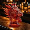 Unique Wine Bottle Gift 3D Animal Whiskey Decanter, 350ml Decorative Bottle, Glass Bird Liquor Design Artistic Decanter for Spirits Home Bar