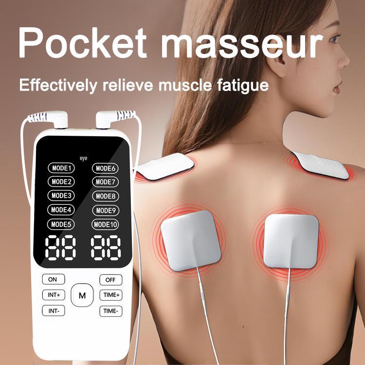 Dual Output Pulse Acupuncture Massager Patch for Cervical, Lumbar, and Back Therapy