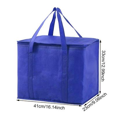 Large Capacity Insulated Grocery Bags Foldable Reusable Soft Cooler Bag Lightweight Hot Cold Takeout Food Delivery Bag 2025 NEW
