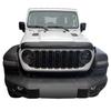 SCOUTT | Bra Capot Déflecteur Protection Pour Jeep Wrangler Rubicon JL Depuis 2018, Aérodynamique, Assemblage Facile