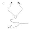 Adjustable Chain Metal Nipple Clamps Clips for Adult Women Cosplay Fantasy Soft Rubber Tips Non Slip Couples Intimate Toy