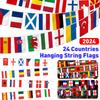 2026 Europe Countries Flag Euro Country Flag Football Cup 7M Bunting National String Flags Banner Football Event for Party Decor