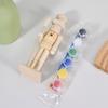 Unfinished Wood Nutcrackers Ornament Unpainted Mini Wooden Figurines,Set of 2 Colour Included Christmas Decorations