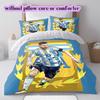 Biancheria da letto con motivo calcistico AFA, Set copripiumino Copripiumino Federa Regalo di Compleanno per la Casa (1*copripiumino+2*federe,senza imbottitura)