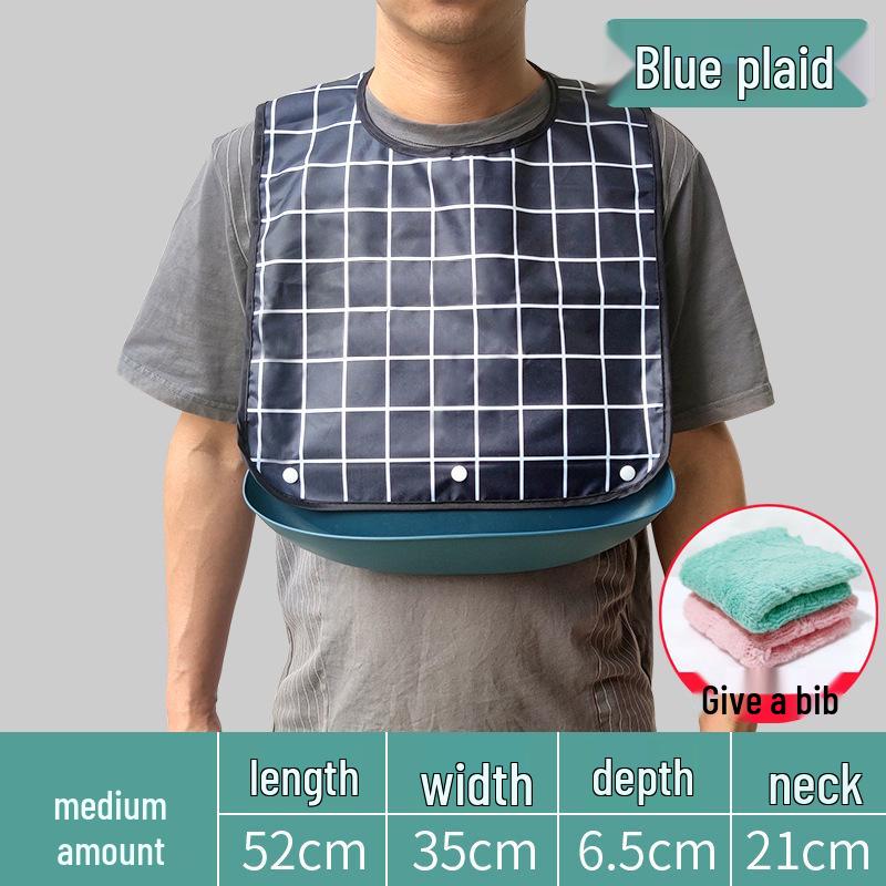 Waterproof Silicone Bib for Adults: Ideal for Elderly Mealtime