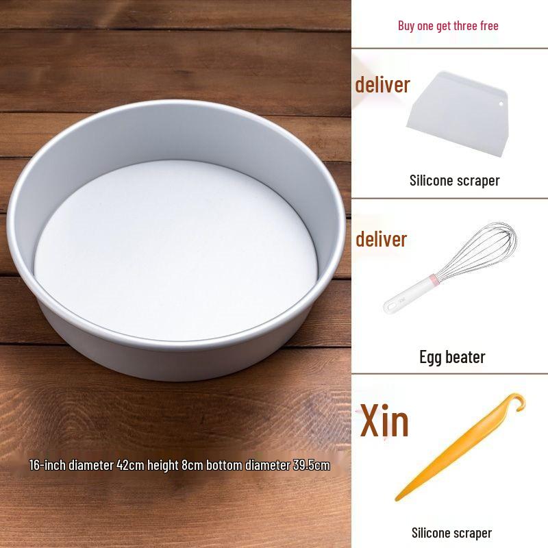 Aluminum Alloy Non-Stick Baking Pan with Removable Bottom for Chiffon Cakes and Mousse