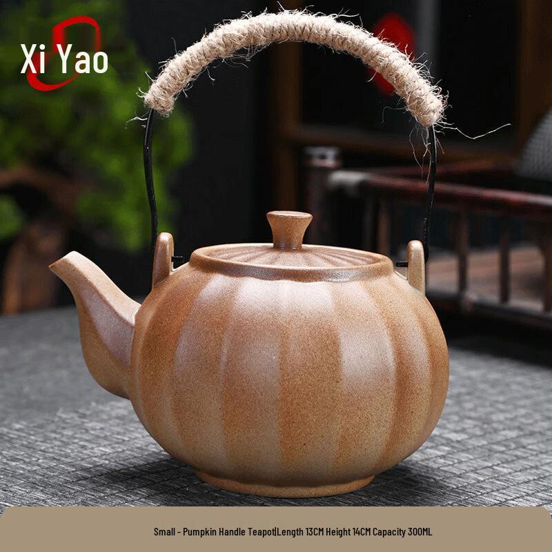 Handcrafted Ceramic Open Flame Tea Kettle & Warmer