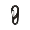 5PCS   Useful Metal Alloy   Quick Release Clip Key   Keychain Carabiner(black)