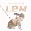 Adjustable Rabbit Harness Leash Set Breathable Mesh Vest for Small Pet Chinchillas Hamsters Guinea Pigs Pet Walking Gear
