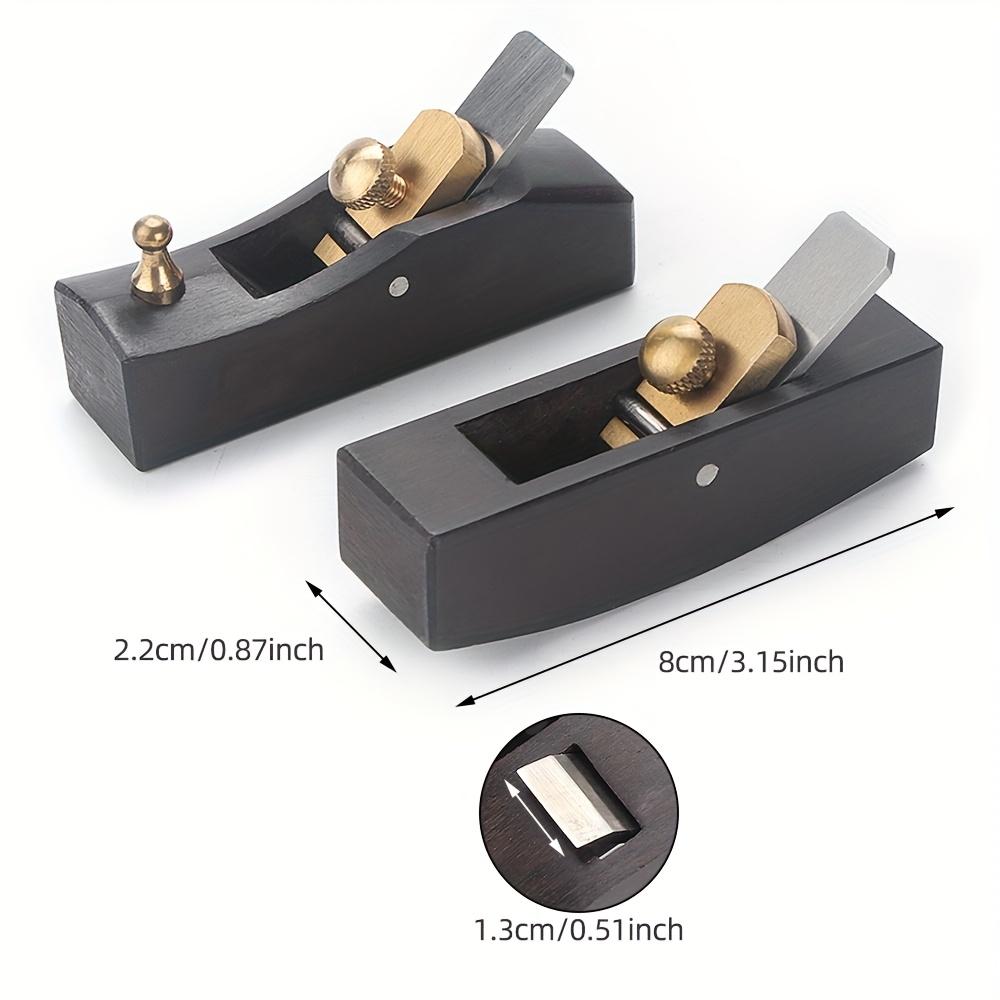 1 set Unelte Manuale Mini din Lemn pentru Despicat Piele - Despicatoare Plate/Curbate, Ideale pentru Pieleărie DIY, pentru Subțiere, Tundere și Netezirea Marginilor