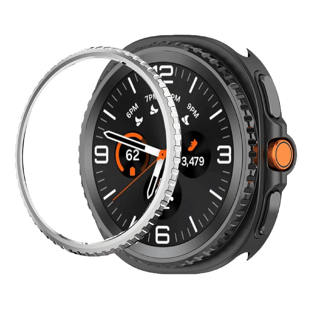 For Samsung Galaxy Watch8 Classic 46mm Watch Bezel Scratch Resistant Metal Protective Ring