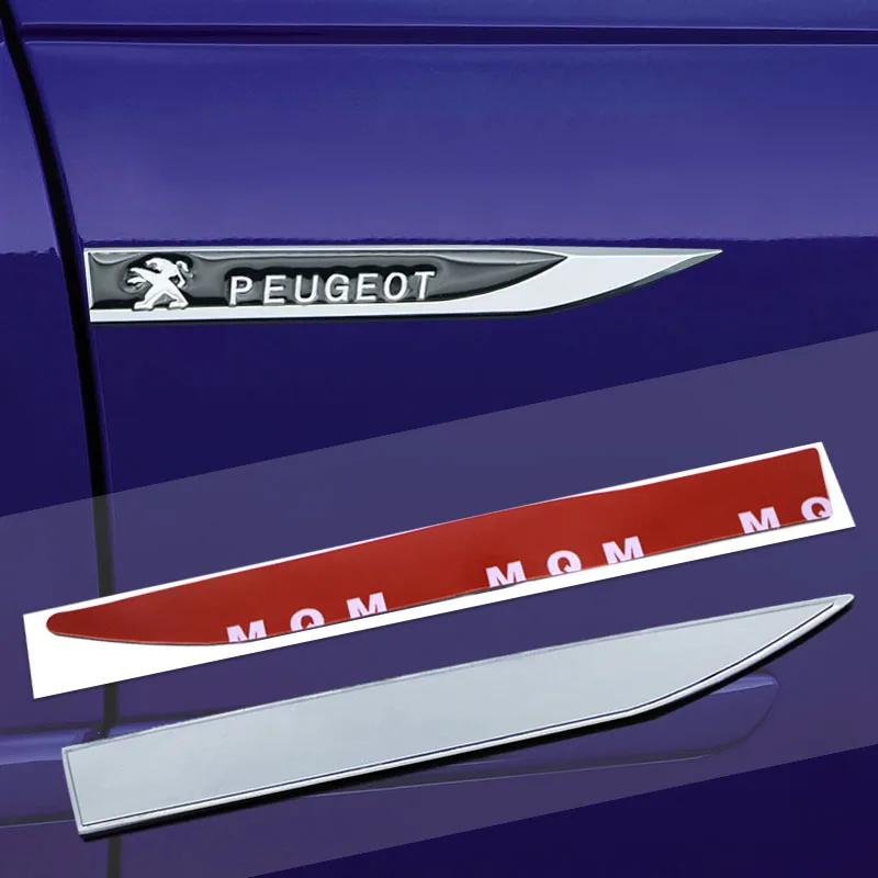 Decorative Blade Car Body Side Standard Metal Car Sticker For Peugeot 308 408B 508 RCZ 208 3008 2008 206 207 5008 Car Accessories
