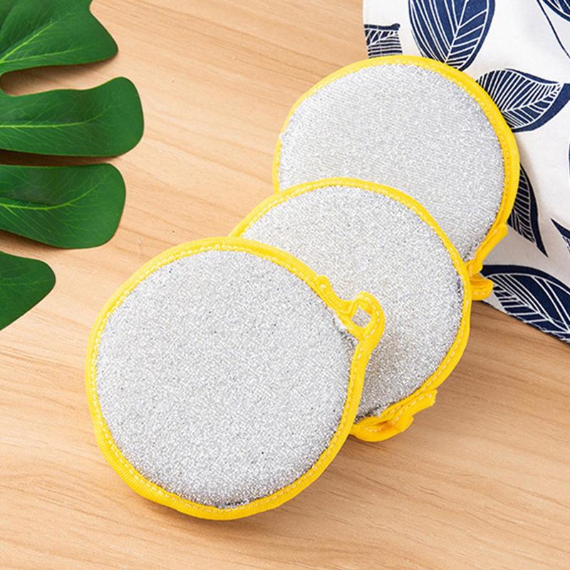 Kitchen Cleaning Sponge Double Sided Sponge Scrubber Sponges For Dishwashing Scouring Pad Dish Cloth Kitchen Cleaning Tools