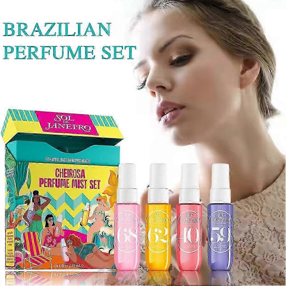Brazilian Perfume Set 4x30ml Unique Long Lasting Exotic Fragrance Gift Collection-lhh0306