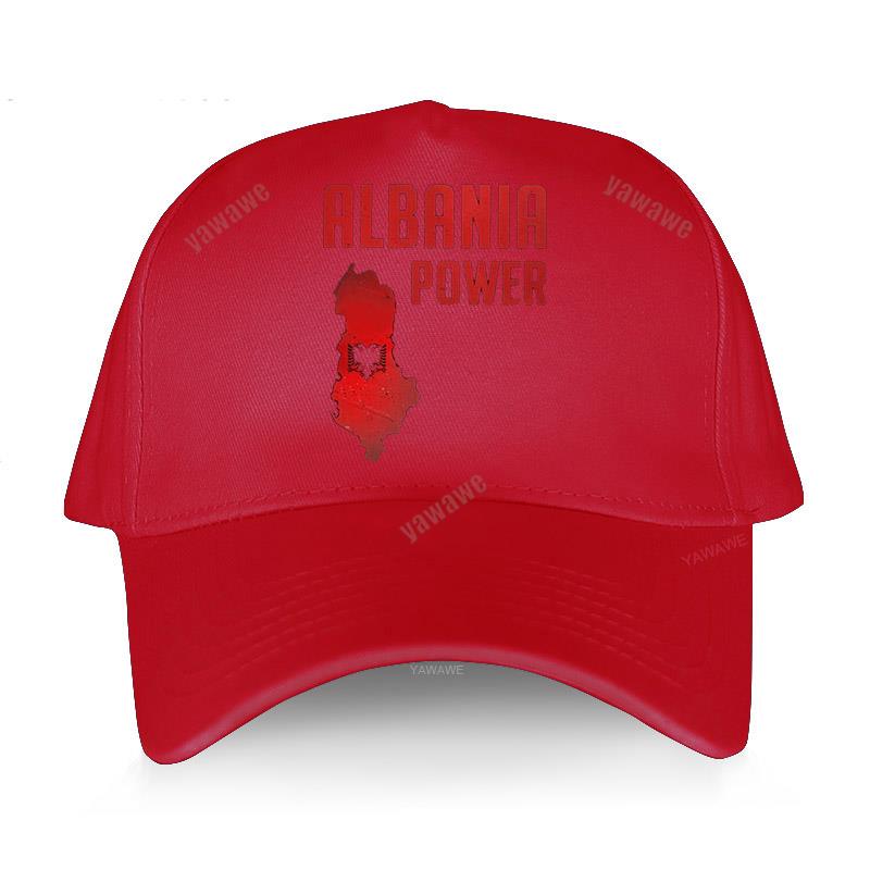 Baseball Cap Spring Summer Solid Sunhat Fashion Adjustable Albania Power Albanian Flag Map Dad Hat Cotton Outdoor Brand Caps