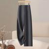 Trendy 2025 Women's High-Waisted Wide-Leg Trousers - Slim-Fit, Fashionable Spring/Autumn Style