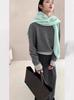 Women's High-End Striped Wool Sweater - Versatile Round Neck Knit