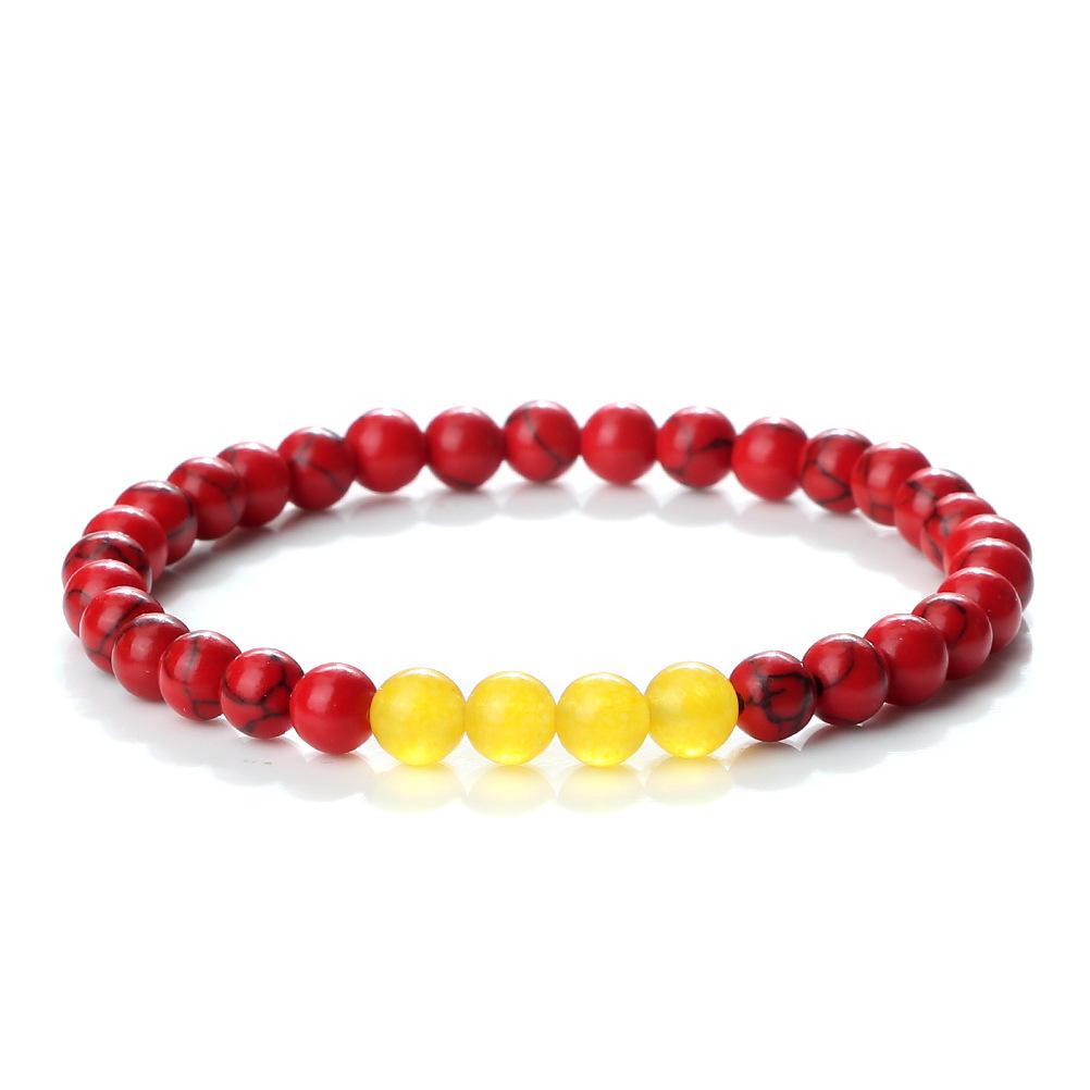 

Трансграничный браслет из бусин с цветным флагом: Простой и Модный Эластичный Аксессуар