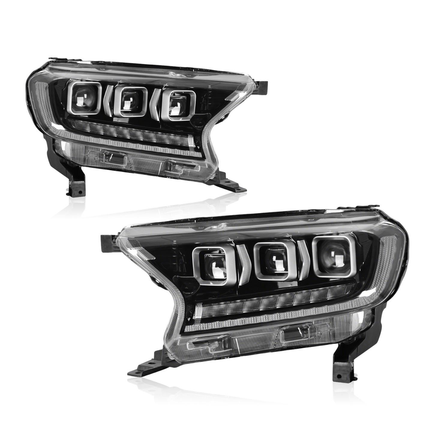 

All-LED Triple Projector Headlights with DRL for 2016-2021 Ford Everest 2 pieces/set