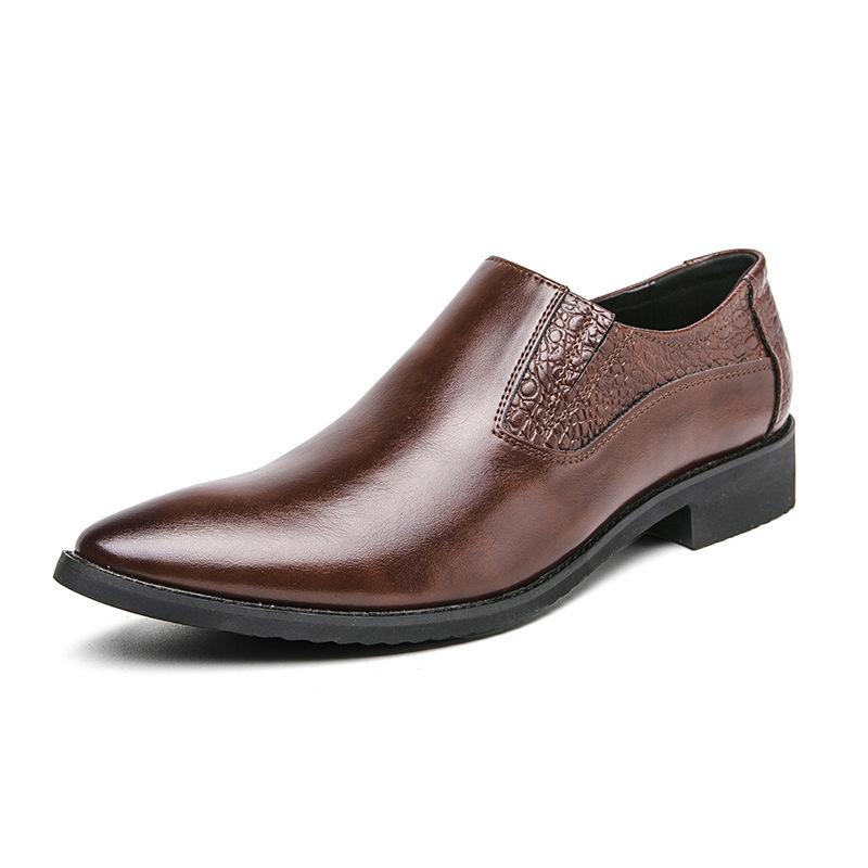 Large Men's Slip-on Leather Loafers for Formal, Business, Casual, or Wedding Wear