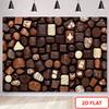 2D Sweet Chocolate Candy Background Cloth for Party