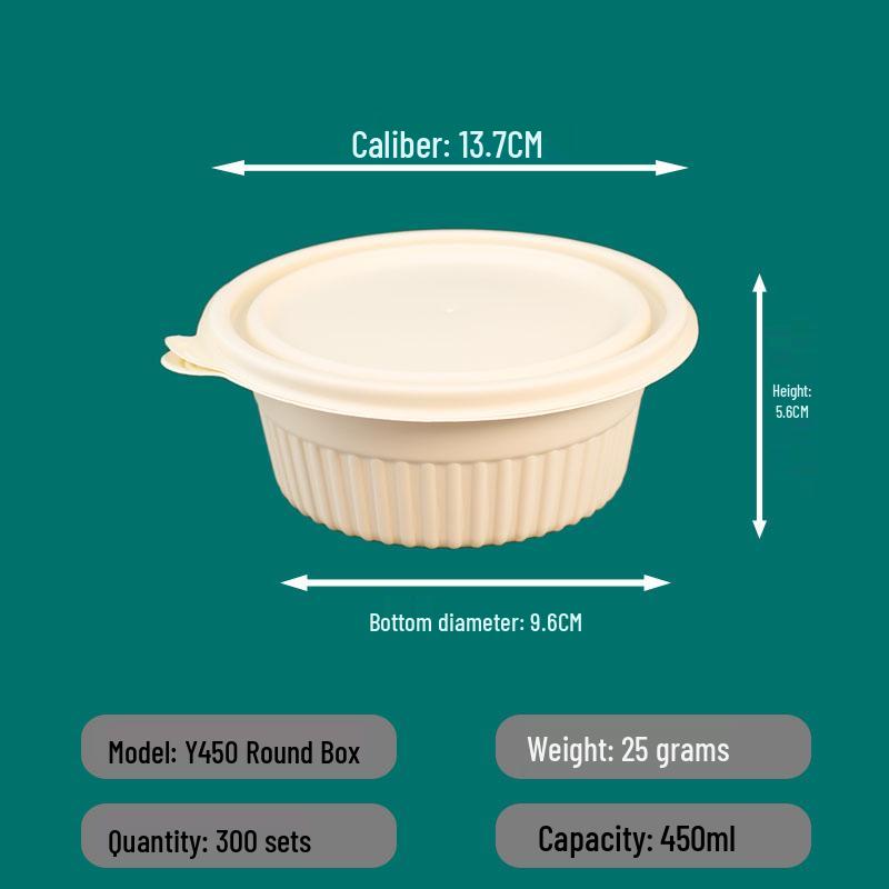Eco-friendly Corn Starch Lunch and Soup Containers with Lids