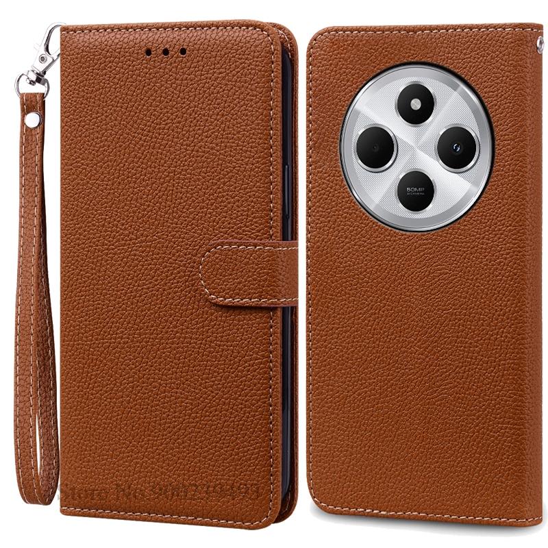 For Poco C75 Case Luxury Leather Flip Wallet Case For Poco C75 Case Xiaomi Poco C75 C 75 Case Silicone Book Cover Coque Fundas
