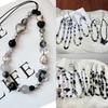 Y2k Black Heart Pearl Beaded Phone Chain Hanging Cord Phone Charms Phone Strap Summer Handmade Mobile Lanyard Jewelry Gift