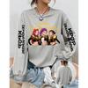 Fashion Women's T-shirt Demon Hunters Anime Print Girl Daily Casual Pullover Spring And Autumn Long Sleeve Sweatshirt Women's Top Tees Clothing