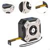2 in 1 Light Tape Measure 131ft Diatance Meter & 16ft Manual Measuring Black and