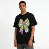 Mardi Gras Fleur De Lis Plaid Bow Print Casual Top Pure cotton T-shirt