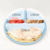 Food Grade Silicone Baby Feeding Plate with Compartments