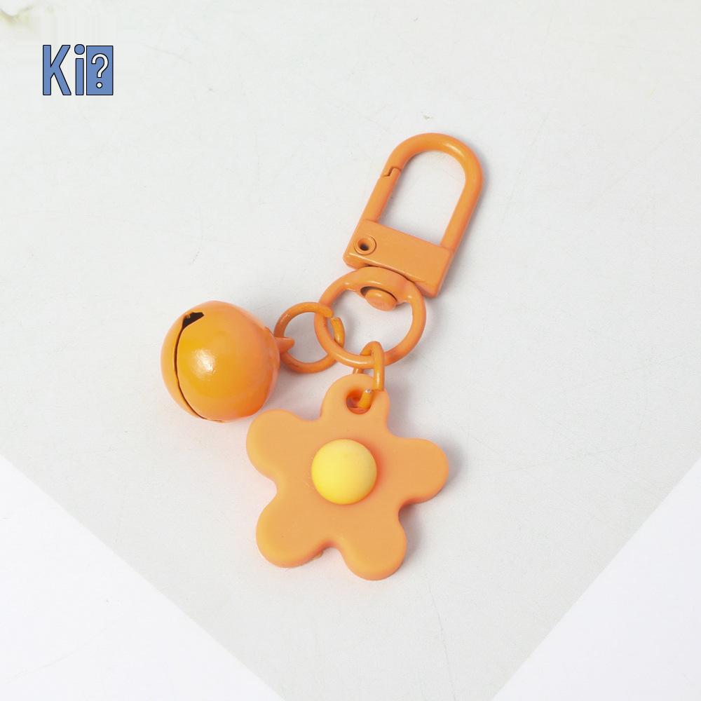 Portachiavi Campanella Fiore Smaltata Colorata - Portachiavi Colore Caramella Gioiello Ciondolo Fai da Te