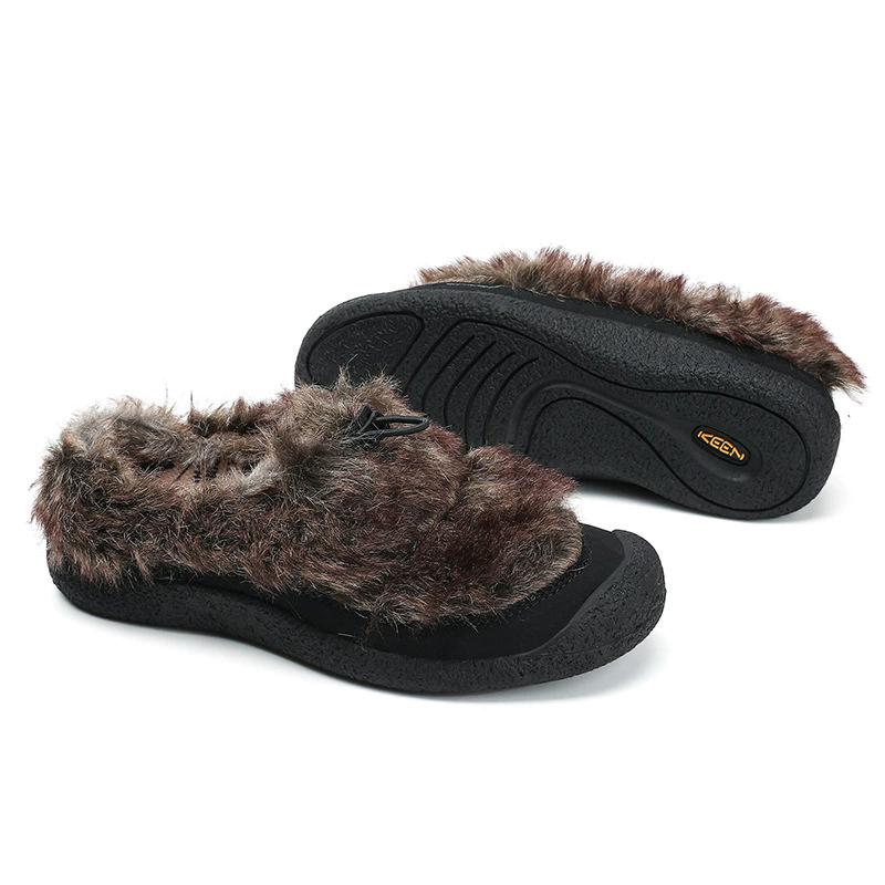 Осенне-зимняя обувь однотонная с круглым носком на мягкой плоской подошве повседневная хлопковая обувь на одном ходу женская обувь 41 темно-коричневого 4789₽