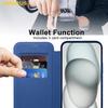 For iPhone 13 Case Compatible with MagSafe RFID Blocking Card Holder Leather Phone Cover