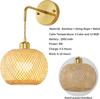 Bamboo Woven Charging Wall Lamp - Bohemian Style for Living Room, Corridor, Bedroom, or Bedside