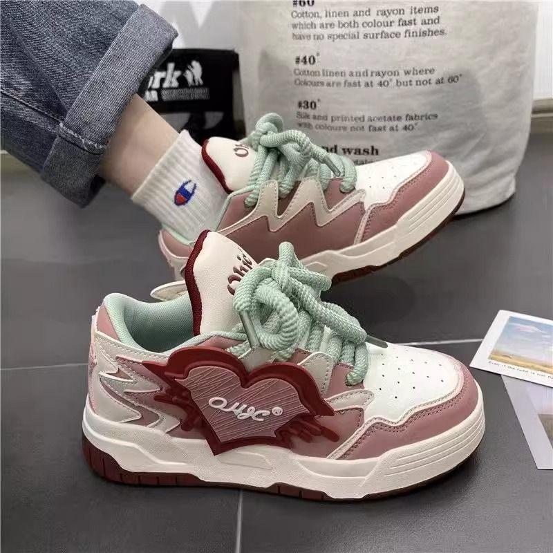 

Новый стиль нишевый дизайн чувство универсальный Shishang студентки толстая базовая обувь дофамин мандаринка хлеб обувь прилив 37 розовый