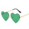 Love Heart Shape Women Sunglasses Rimless Metal Leg New Fashion Designer Sunglasses Female High Quality Sun glasses for Women