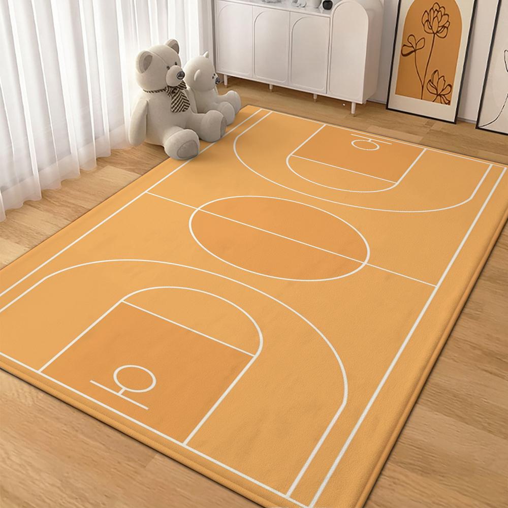 Basketball Court Rectangular Rug Allseason Carpet For Gaming Room Study Living Room Home Party Decor Christmas Gift