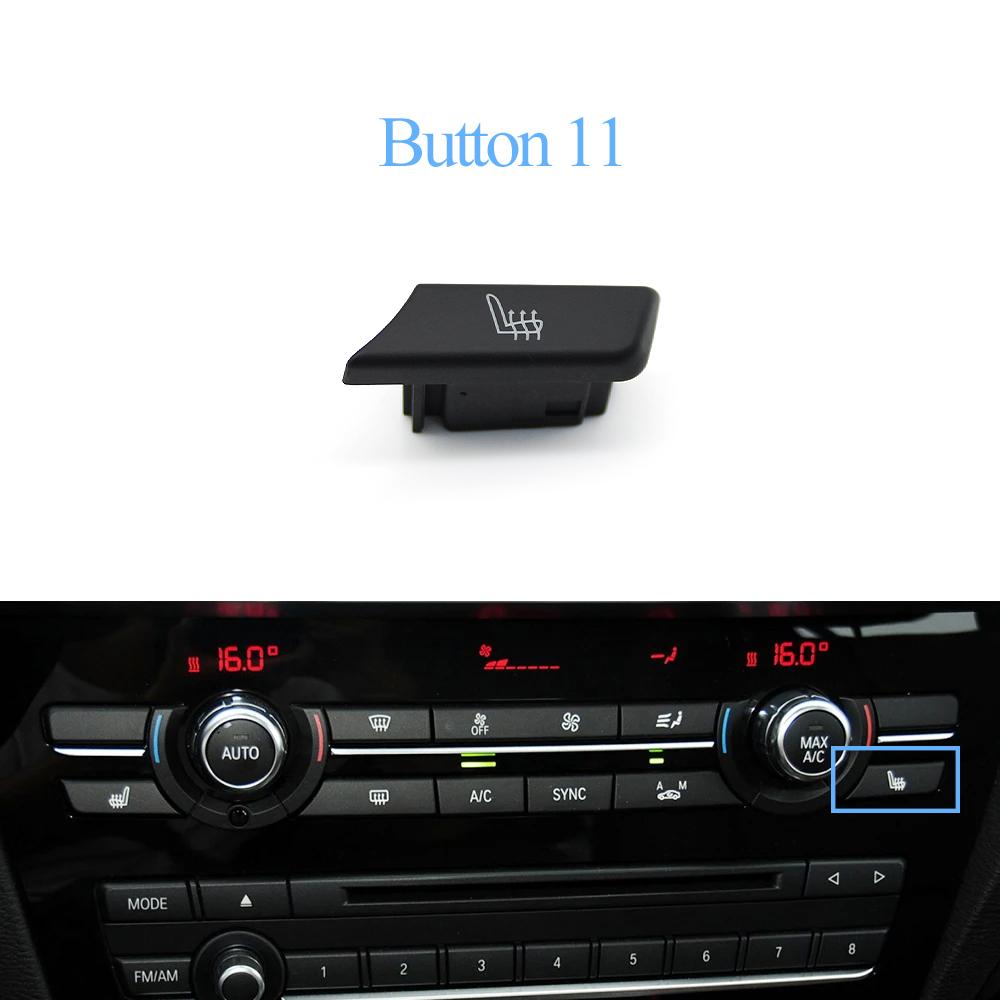 Dashboard AC Button Air Conditioning Venlitation Temperature Control Cap Repair Kit For BMW X3 F25 2014-2017 X4 F26 2013-2018