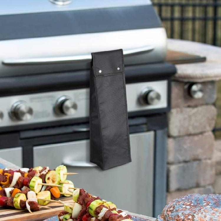 Spacious Barbecue Tool Bag For Storage And Transport 600D Oxford Construction Grilling Utensils Organiser