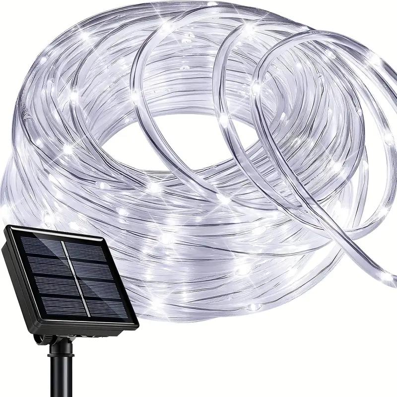 Solar Rope Light LED Outdoor Waterproof Copper Fairy String Tube Lights for Party Garden Yard Home Wedding Holiday Decoration
