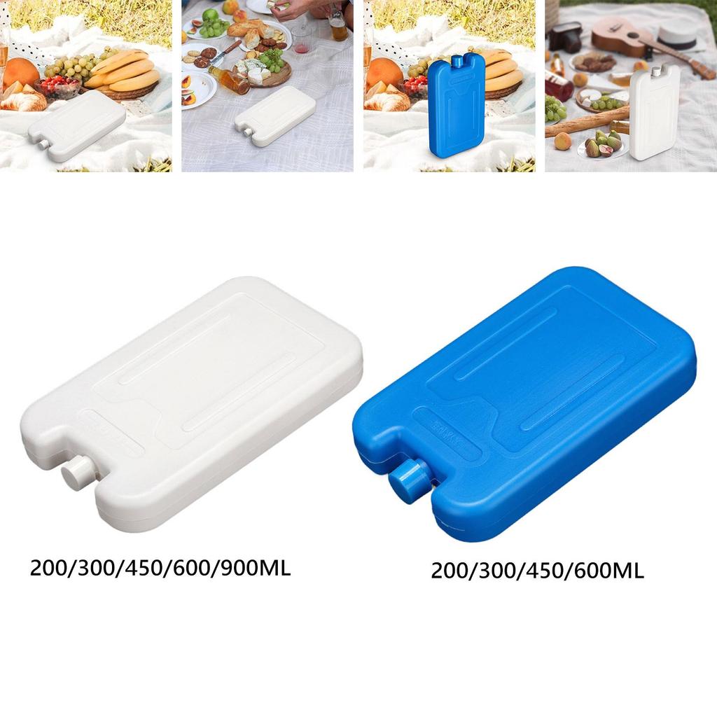 6Pcs Ice Packs for Food Drink Cooling Reusable Lightweight Travel Ice Freezer Blocks for BBQ Picnic Outdoors Family Camping